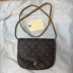 Vintage Louis Vuitton Monogram Crossbody Bag.